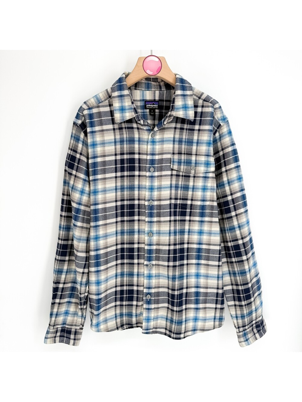 Patagonia Fjord Flannel Shirt Organic Cotton Plaid Men M